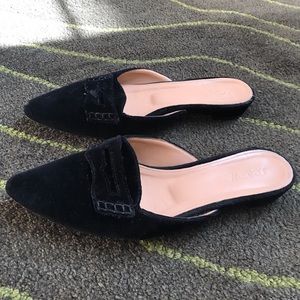 J Crew Womens size 7 1/2 velvet loafers flats